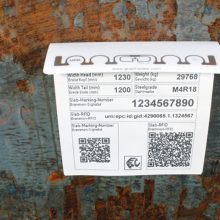 RFID tags with folding perforation on steel bilets close(1)