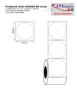 Product#6162 050050 80 circle (8000pcs.)