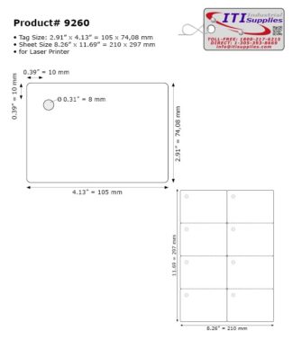 Product#9260-A4 (1000pcs)